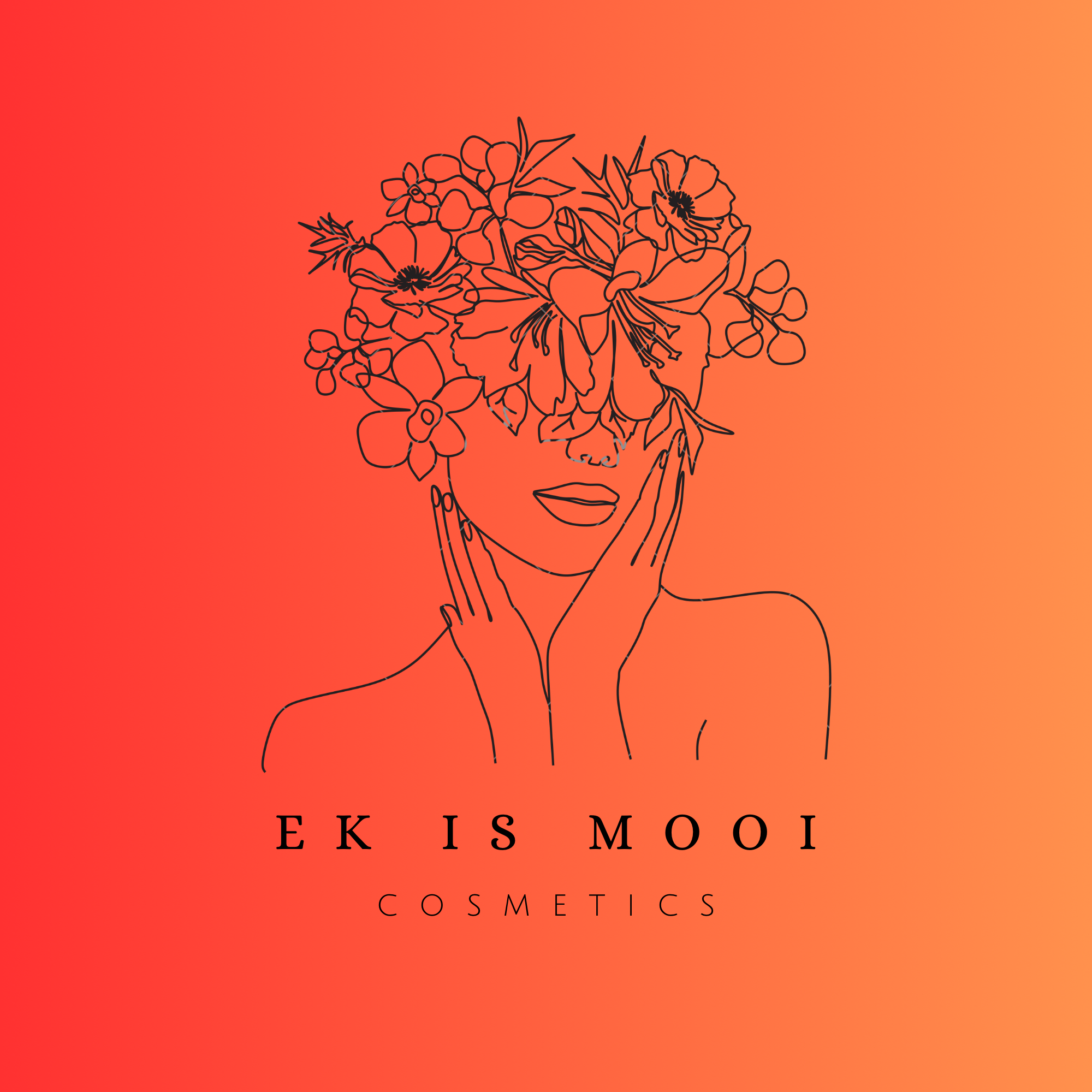 Ek is MOOI cosmetics Logo