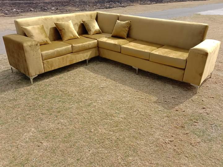 Elegant L-Shaped Couch · Divine Beds Factory Shop