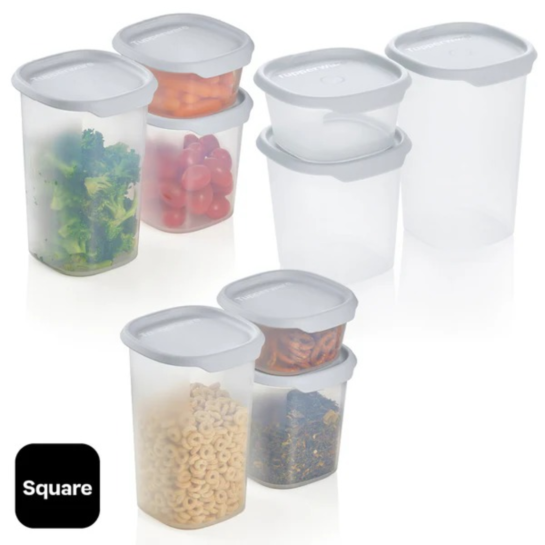 Tupperware ONE TOUCH FRESH SQUARE SET OF 6 · SHOP THE GLOW SA