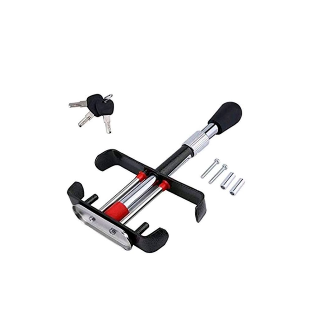 Car Brake Clutch Pedal Anti Theft Adjustable Security Clamp · One