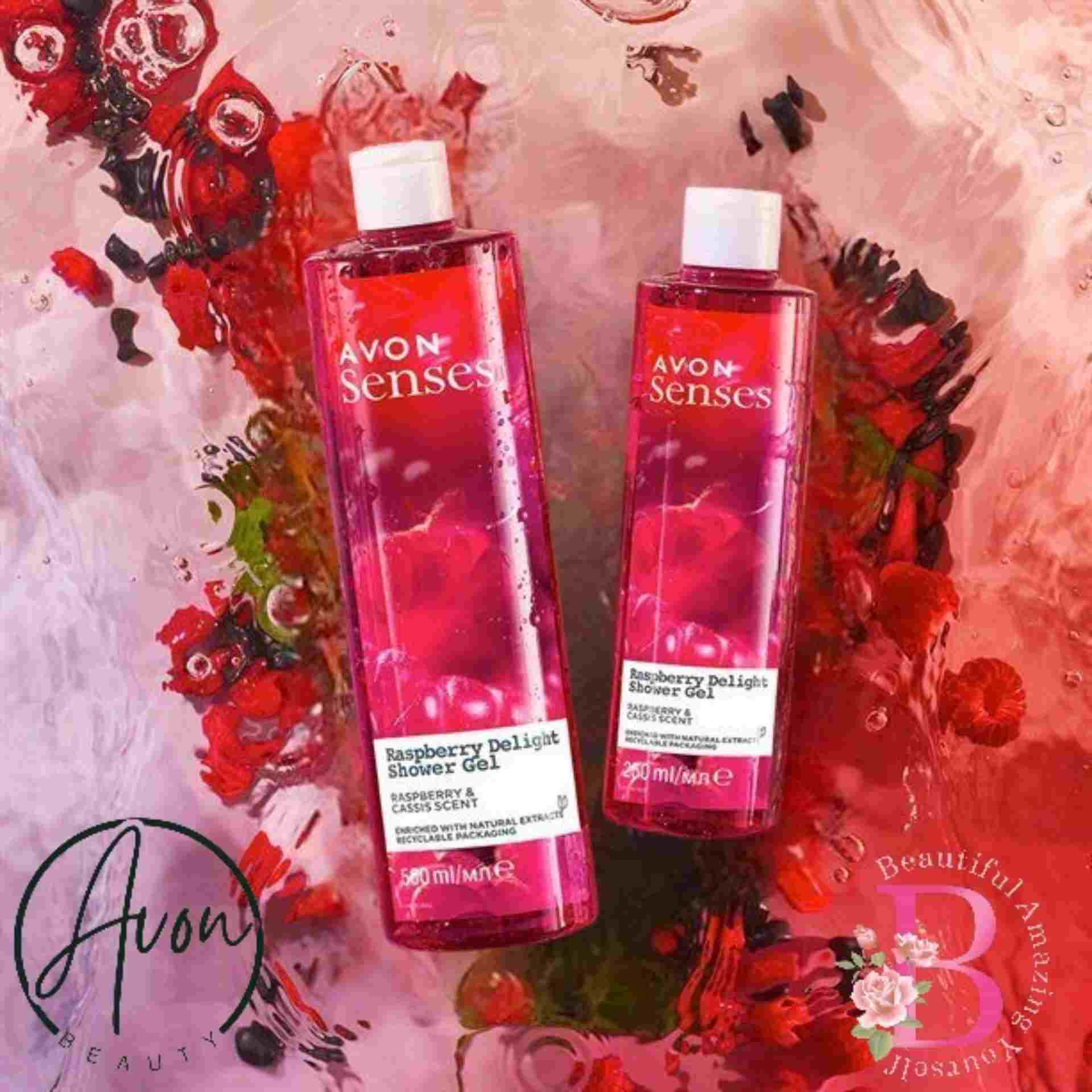 Avon Body Raspberry Lotion Indulge in Luxury - Avon Senses Raspberry Delight Shower Gel ...