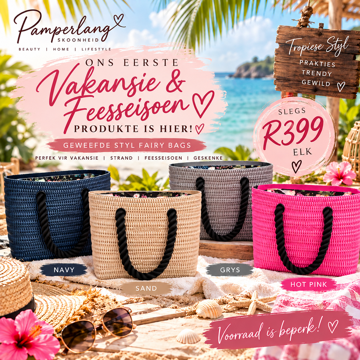 Woven Style Fairy Bag Large · Pamperlang Skoonheid