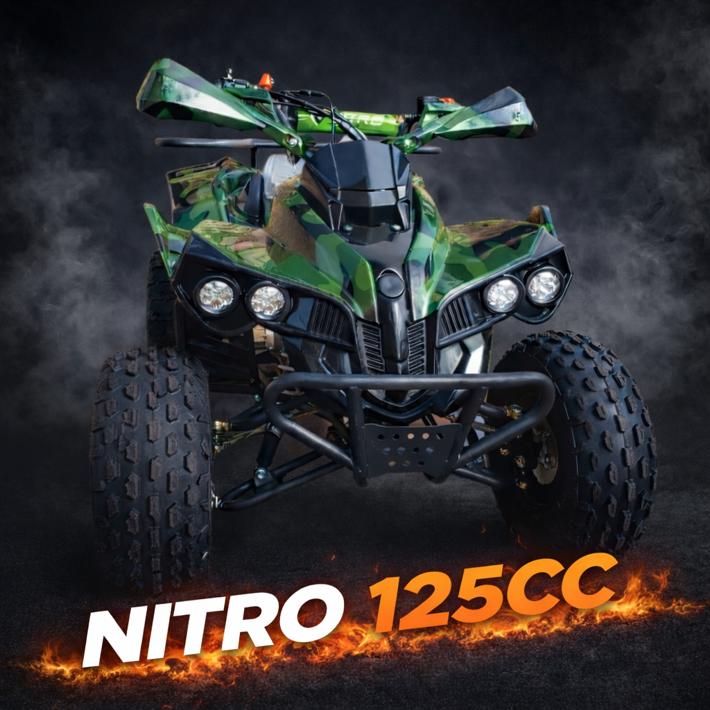 125cc QUAD BIKE CAMO DIPPED RAPTOR STYLE GREEN · AFRICA QUADS