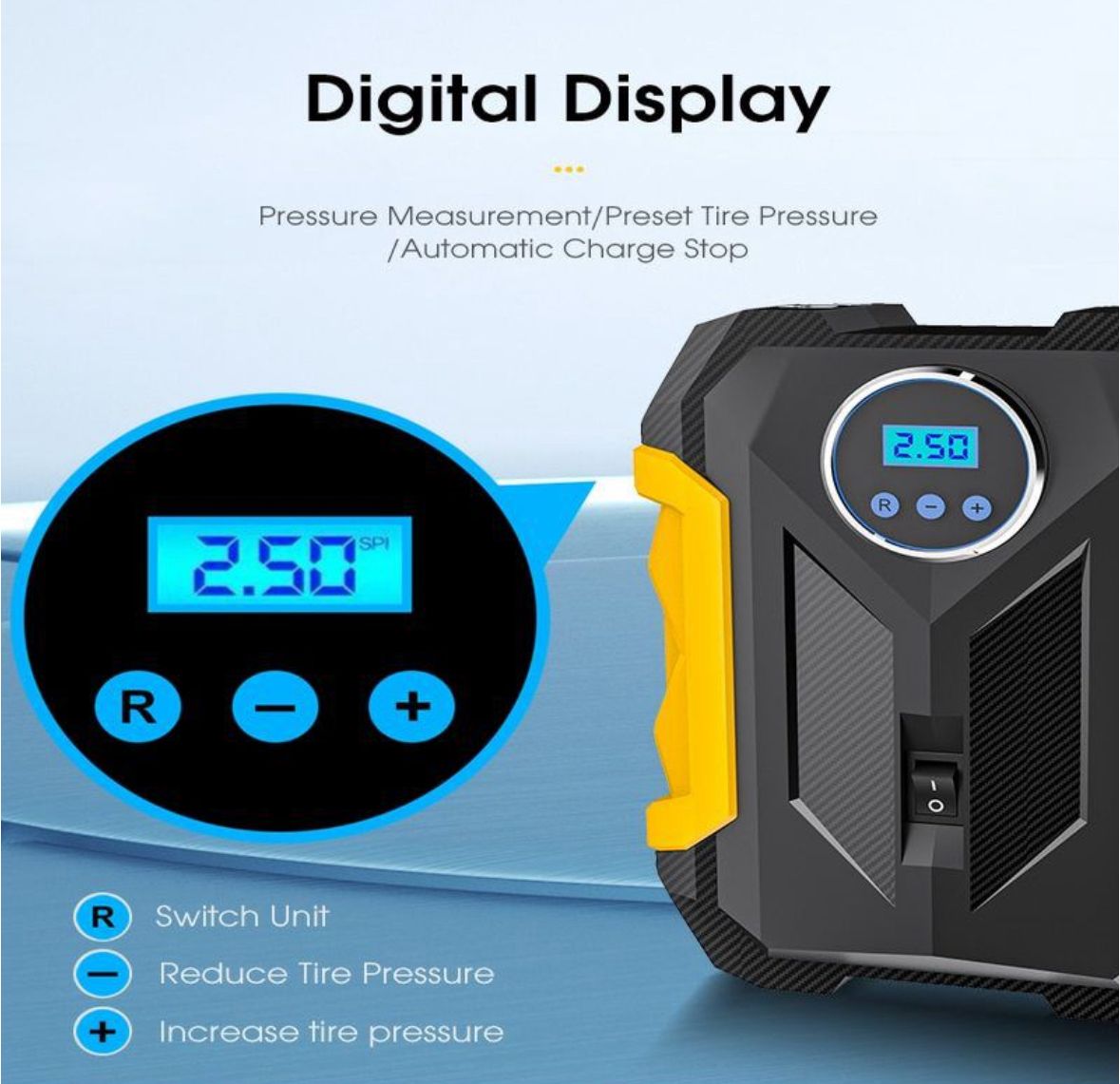 Digital Display Portable Air Pump C1399 1 Gadget Lobby digital-display-portable-air-pump-c1399-1-gadget-lobby
