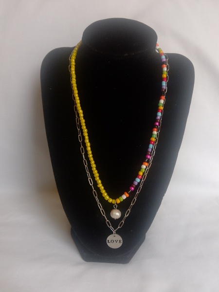 Chain and Seed Bead necklace