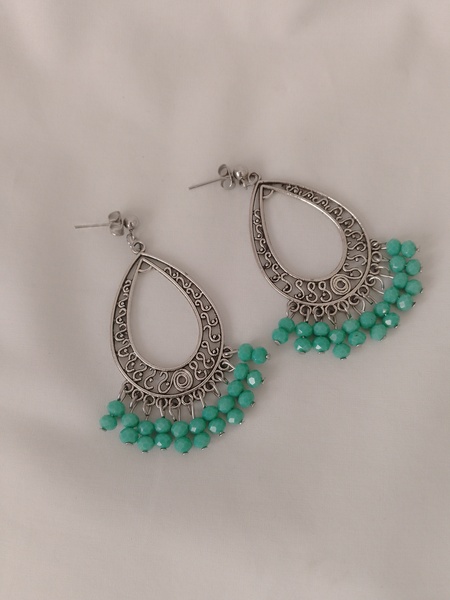 Crystal Glass bead earing