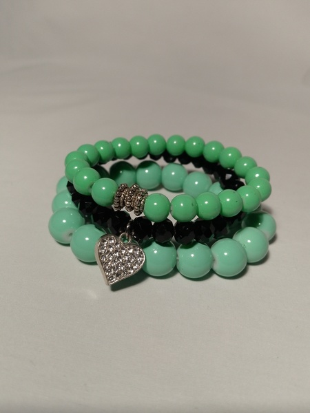 Bead Elastic Bracelet Stack
