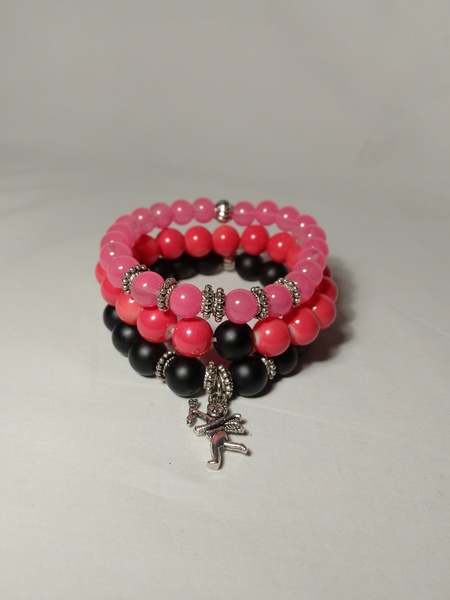 Beaded Elastic Bracelet Stack