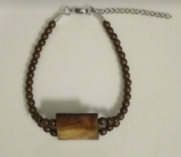 Men's hematite bead bracelet