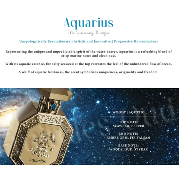 French Avenue Genesis Zodiac Collection AQUARIUS EDP 100ml
