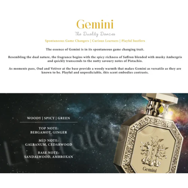 French Avenue Genesis Zodiac Collection - GEMINI EDP 100ml