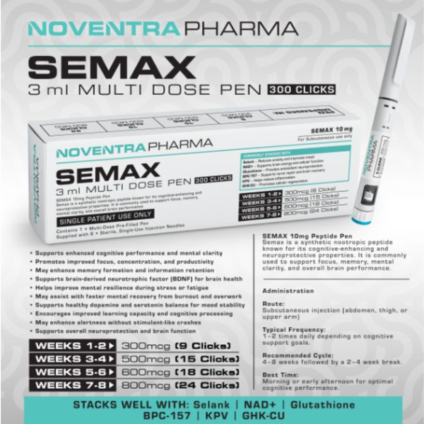 Noventra Pharma Semax Compound Peptide Pen 10mg - 3ml