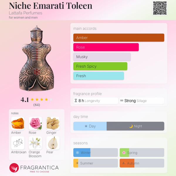 Niche Emarati Toleen by Lattafa | Luxury-Deep & Opulent EDP