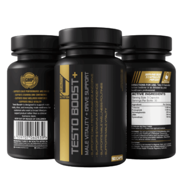 Healthy U Testo Boost | High-Strength Formula (2650mg) | 90 Capsules