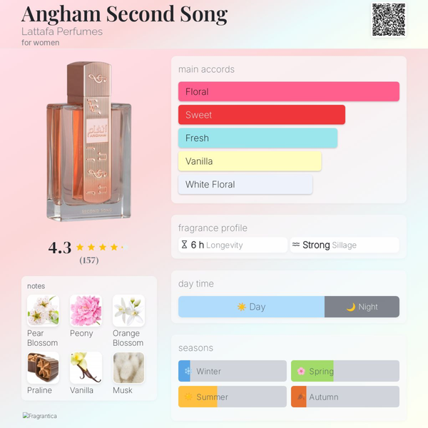 Lattafa Angham Second Song EDP 100ml