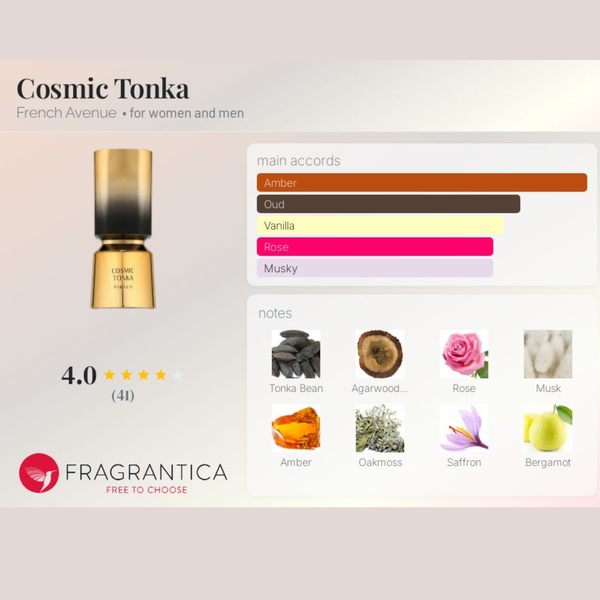 Cosmic Tonka EDP 100ml - French Avenue
