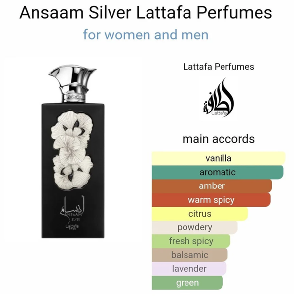 Lattafa Pride Ansaam Silver EDP 100ml