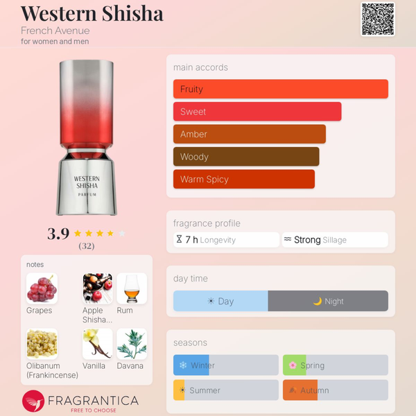 French Avenue Western Shisha EDP 100ml
