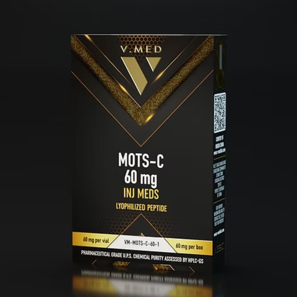 V-Med MOTS-C 60mg – Mitochondrial-Derived Compound . Peptide Vial