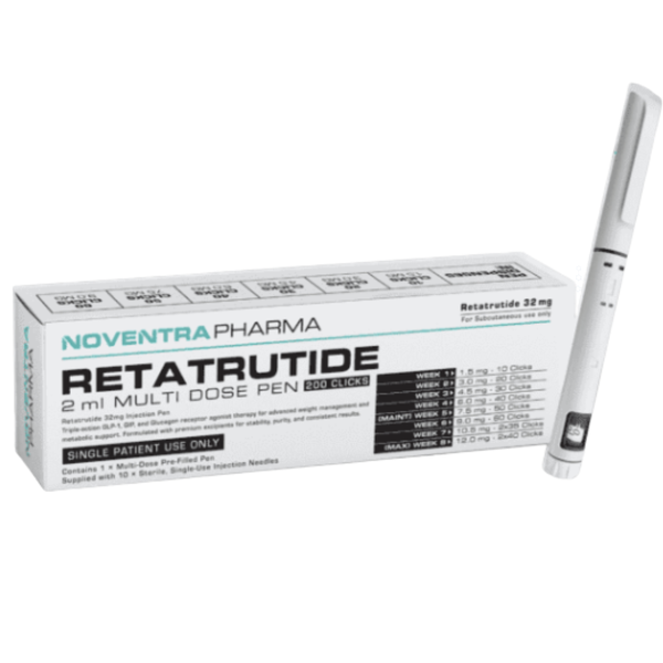 Noventra Pharma Retatrutide Research Compound peptide  Pen 32mg