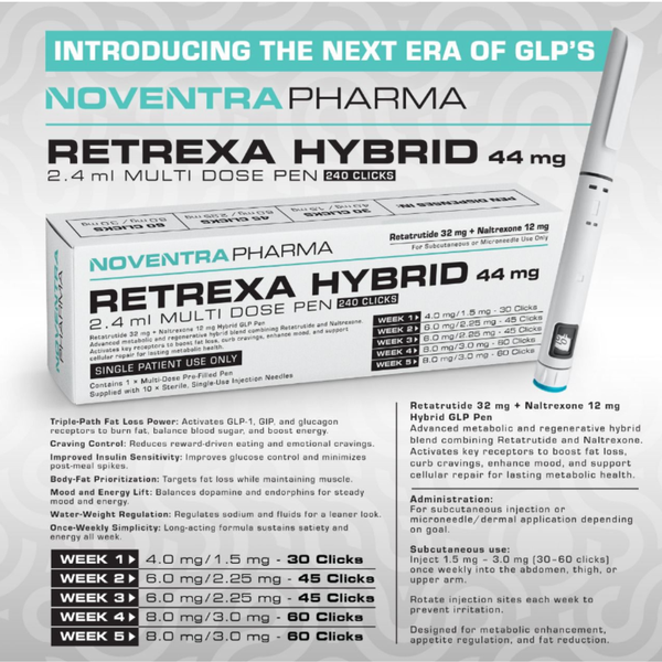 Noventra Pharma Retrexa Compound peptide Pen - hybrid 44mg