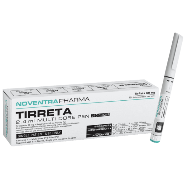 Noventra Pharma Tirreta Hybrid Compound peptide Pen 60mg - multi dose