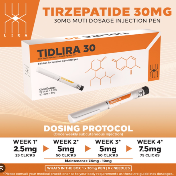 UPA TIDLIRA 30 Tirzepatide Compound Peptide Pen 30mg - 3ml