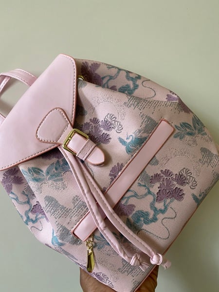 Floral backpack bag