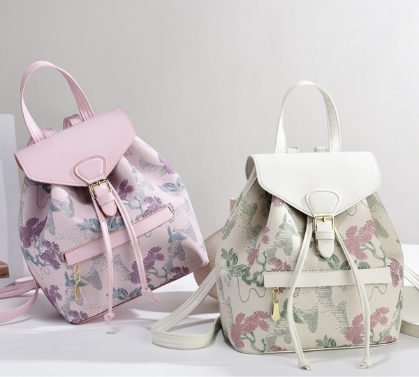 Floral backpack bag