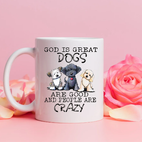 Cat and Dog themed mugs