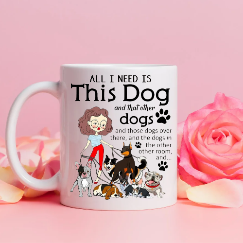 Cat and Dog themed mugs