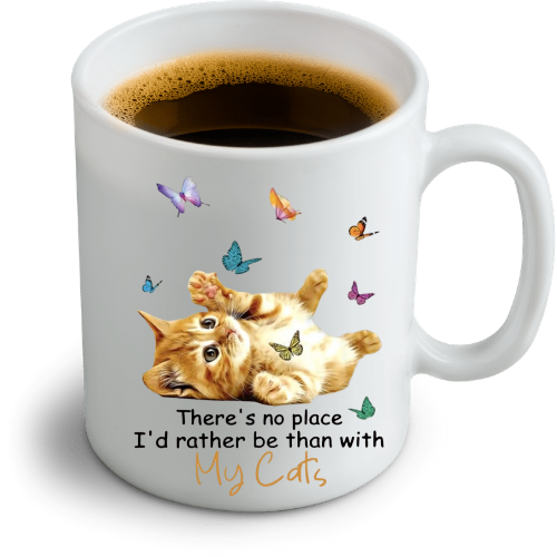 Cat and Dog themed mugs