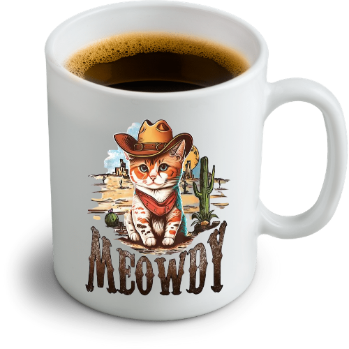 Cat and Dog themed mugs