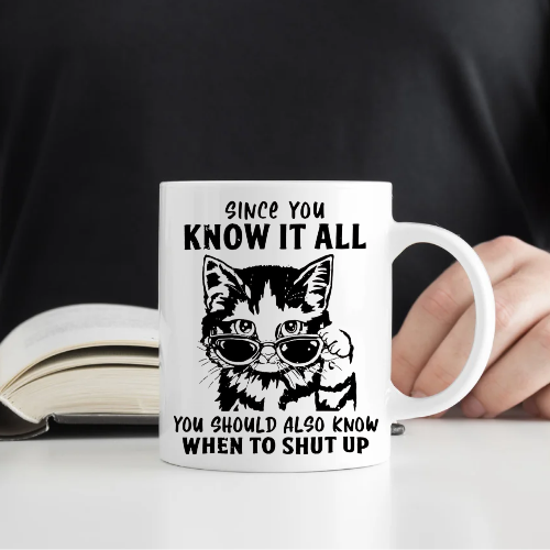 Cat and Dog themed mugs