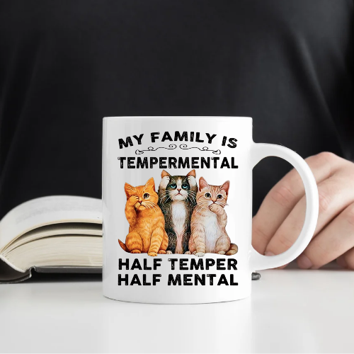 Cat and Dog themed mugs