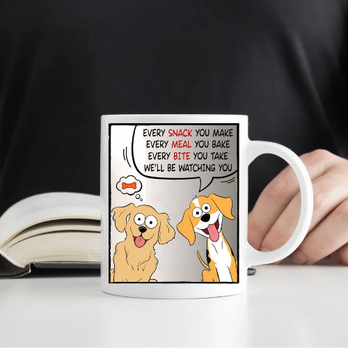 Cat and Dog themed mugs