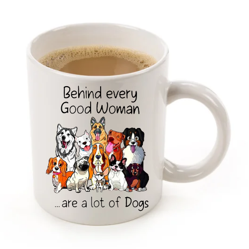 Cat and Dog themed mugs