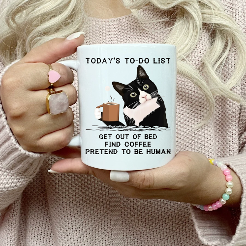 Cat and Dog themed mugs