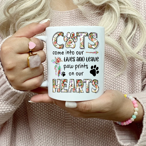 Cat and Dog themed mugs