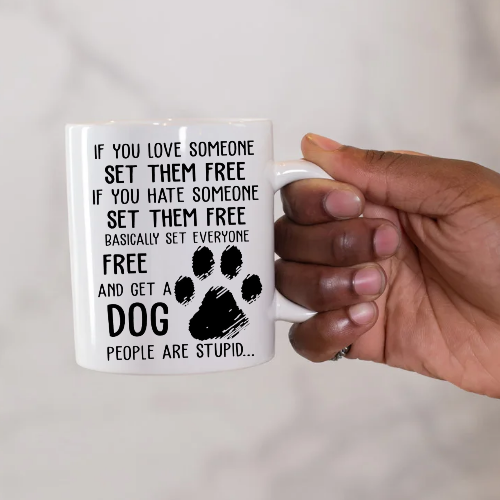Cat and Dog themed mugs