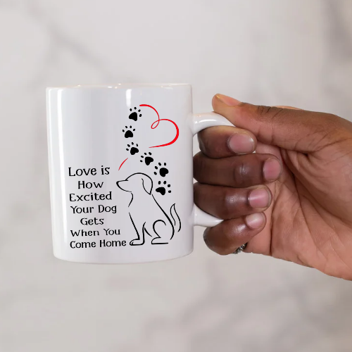 Cat and Dog themed mugs