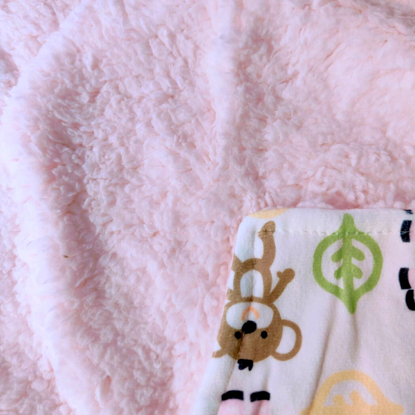 Pink Safari Baby Swaddle Wrap