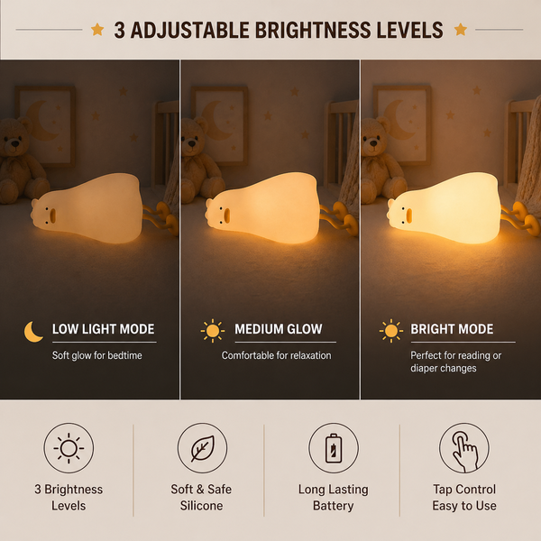 Rechargeable Silicone Duck Night Light