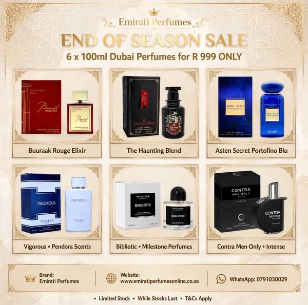 End of Season Combo - 6 100 ml eau de Perfume