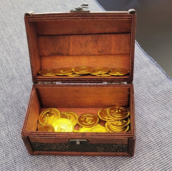 Brown treasure chest