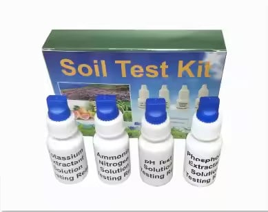 Soil Test Kit for pH, Nitrogen, Phosphorus, Potassium