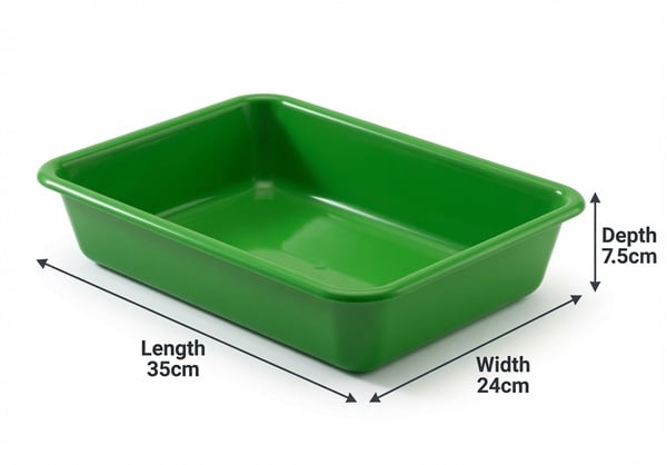 Plastic Tray 24x35x7.5cm