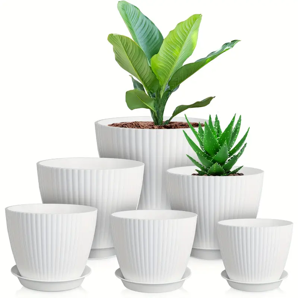 Plastic Flower Pot Set