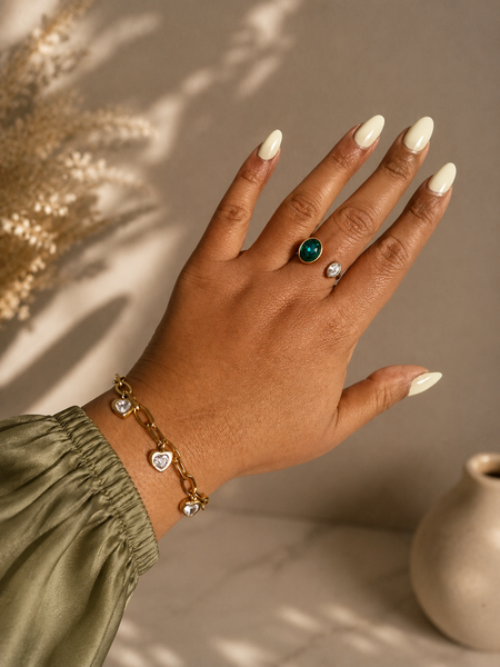 Emerald Promise Ring