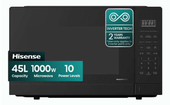Hisense 45L Premium Electronic Microwave Oven with Inverter Technology Hisense picture